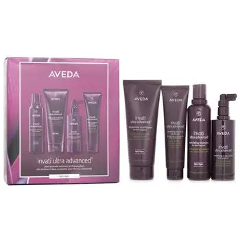 Invati Ultra Advanced 4 Step Light System Set: Light Shampoo 200ml + Light Conditioner 200ml + Serum 150ml + Treatment