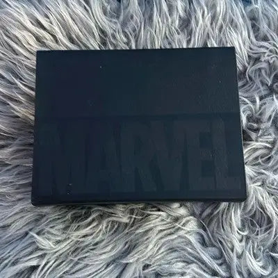 Black rectangular Marvel eyeshadow palette with stainless steel bezel from Invicta Black Panther Bolt collection