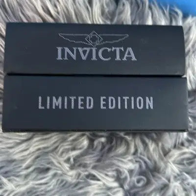 Black Invicta Limited Edition Marvel Black Panther Bolt box with stainless steel bezel