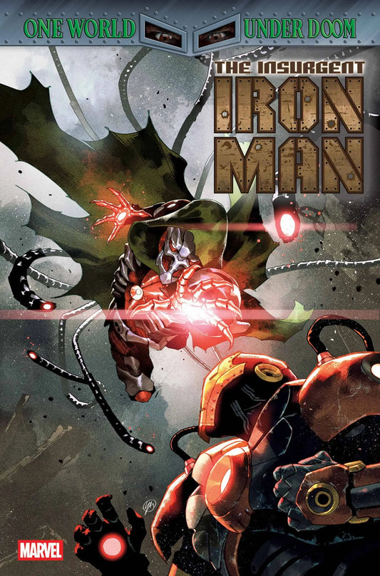 Comic book cover featuring Iron Man, Iron Monger, and Tony Stark for IRON MAN #10