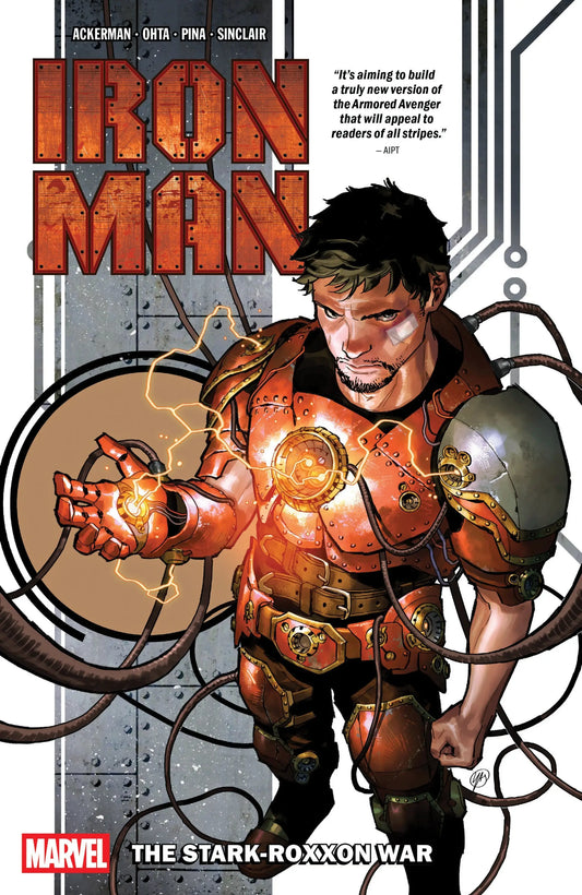 Iron Man comic book cover from Iron Man Volume 1 The Stark-Roxxon War featuring Stark Unlimited