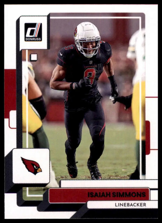 Football trading card featuring Isaiah Simmons from 2022 Donruss Arizona Cardinals series
