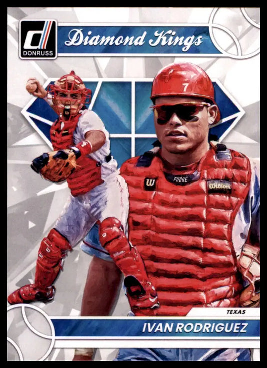 Ivan Rodriguez 2023 Donruss baseball card featuring Ivan Rodriguez of the Texas Rangers