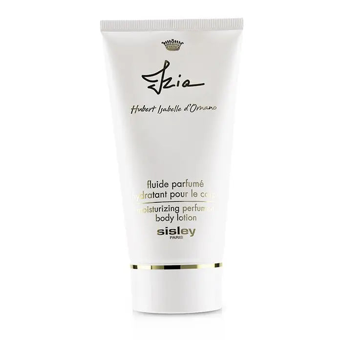 White tube of Izia Moisturizing Perfumed Body Lotion 150ml/5oz on display
