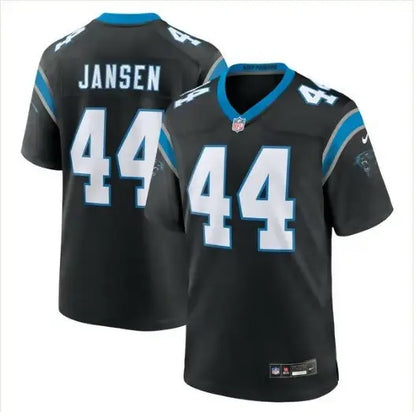 Black Panthers J.J. Jansen football jersey with white JANSEN and 44 numbers