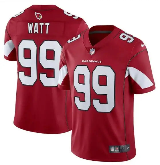 Red Arizona Cardinals J.J. Watt NFL jersey displayed in Nike Vapor Limited product image