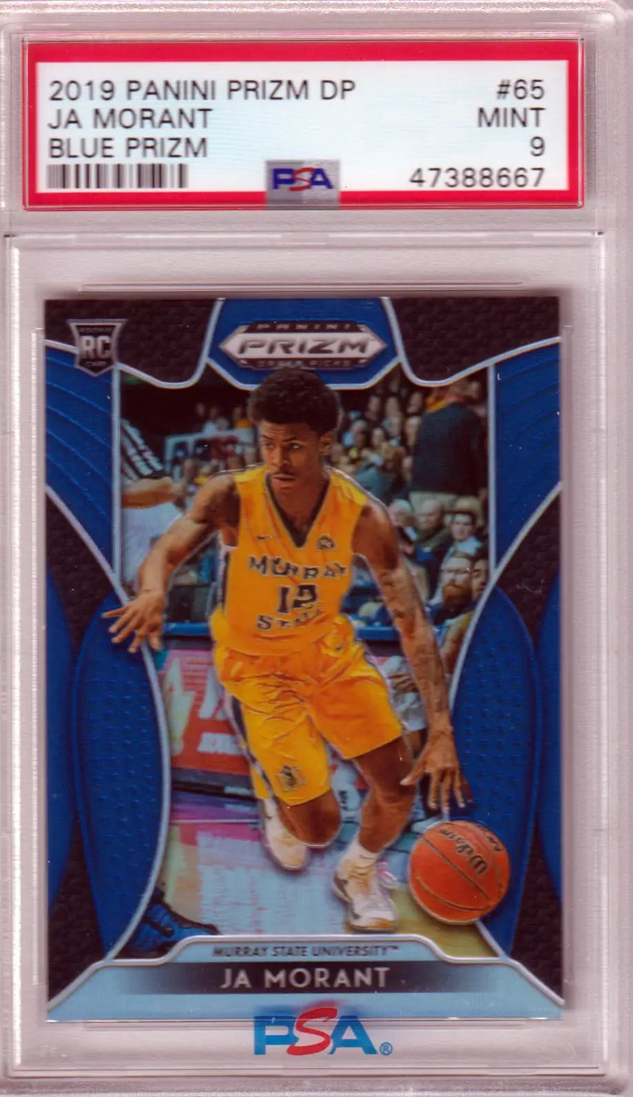 Graded Ja Morant basketball card from Panini Prizm Draft series displayed at Columbia Hobby