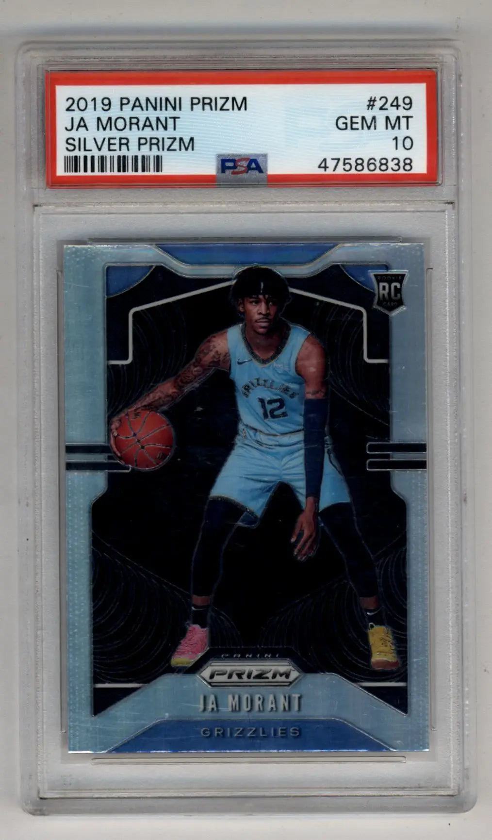 Ja Morant 2019-20 Prizm Silver #249 PSA 10 Gem Mint 6838 - Singles