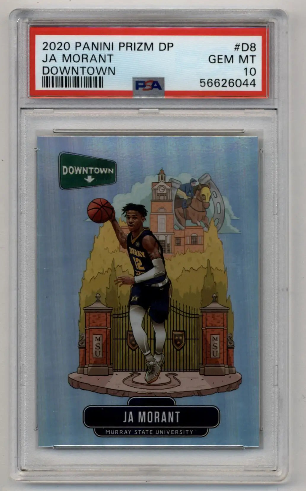 Ja Morant 2020-21 Prizm Draft Picks Downtown #D8 PSA 10 Gem Mint - Singles