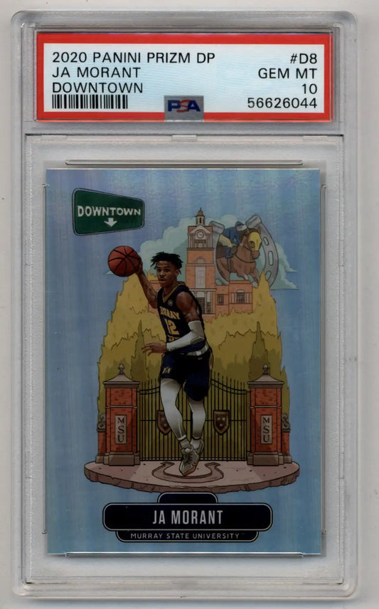 Ja Morant 2020-21 Prizm Draft Picks Downtown #D8 PSA 10 Gem Mint - Singles