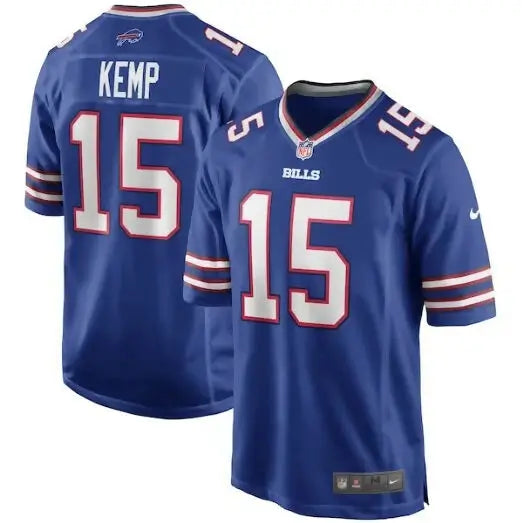 Blue Buffalo Bills Jack Kemp Nike Game Retired Player Jersey in Royal displayed