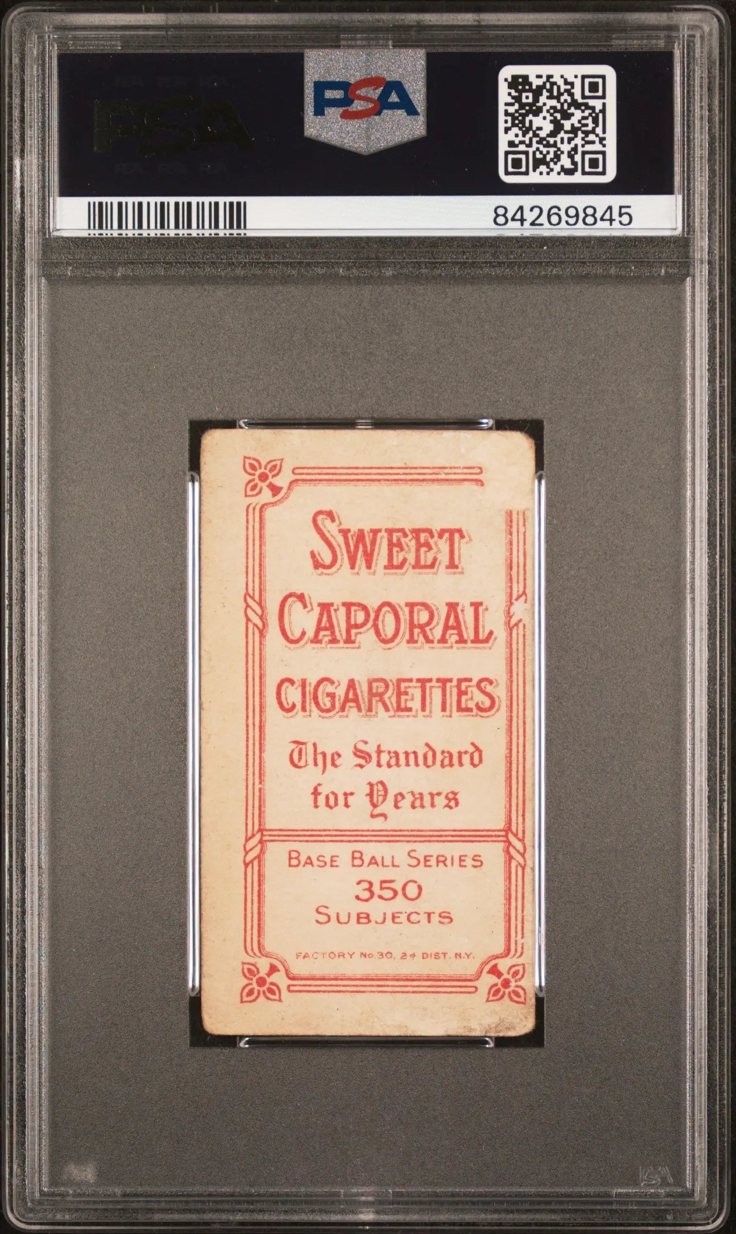 PSA-graded Jack Knight 1909-11 T206 Sweet Caporal cigarette card in protective holder
