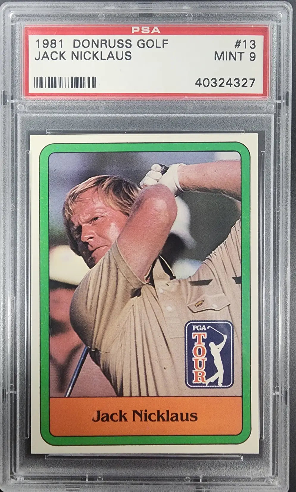 Jack Nicklaus 1981 Donruss Gold #12 PSA 9 Mint - Singles