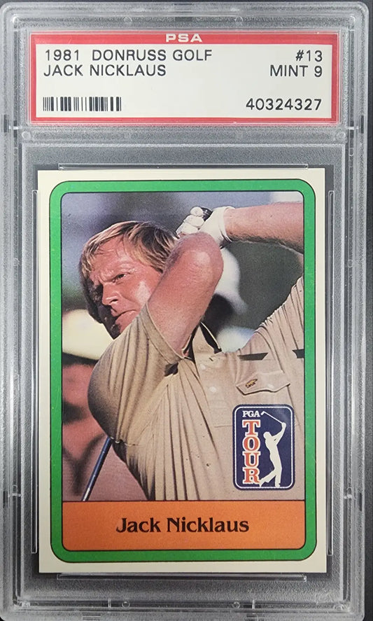 Jack Nicklaus 1981 Donruss Gold #12 PSA 9 Mint - Singles