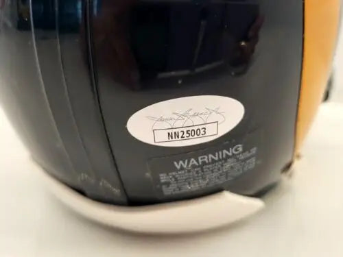 Football helmet with authentication sticker from Jack Youngblood LA RAMS mini helmet JSA COA