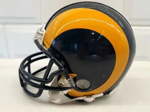 Black and gold Jack Youngblood mini helmet with JSA COA from LA RAMS collectible