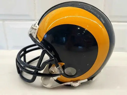 Black and gold Jack Youngblood mini helmet with JSA COA from LA RAMS collectible
