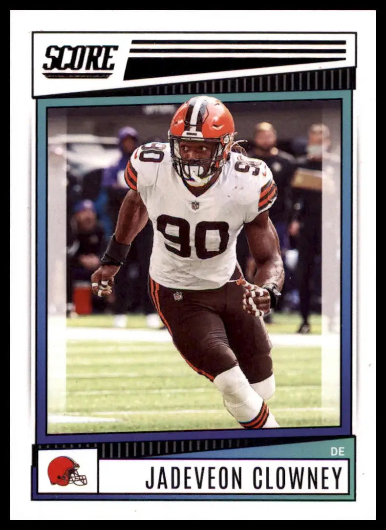 Jadeveon Clowney 2022 Score football card featuring Cleveland Browns player