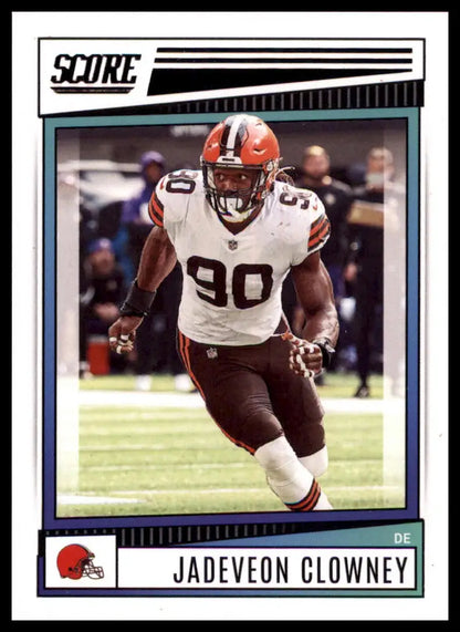 Jadeveon Clowney 2022 Score football card featuring Cleveland Browns player