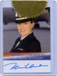 Nanci Chambers Trading Card with Elaborate Green Hat in JAG Case Topper Edition