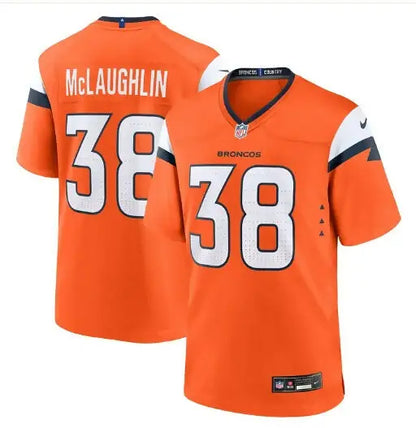 Orange Denver Broncos Jaleel McLaughlin #38 Nike Alternate Game Jersey