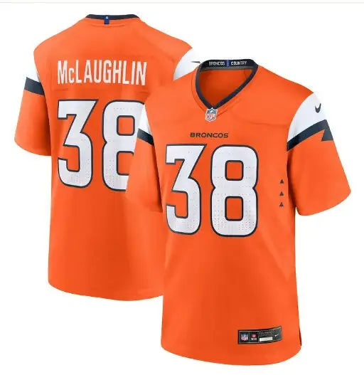 Orange Denver Broncos Jaleel McLaughlin #38 Nike Alternate Game Jersey