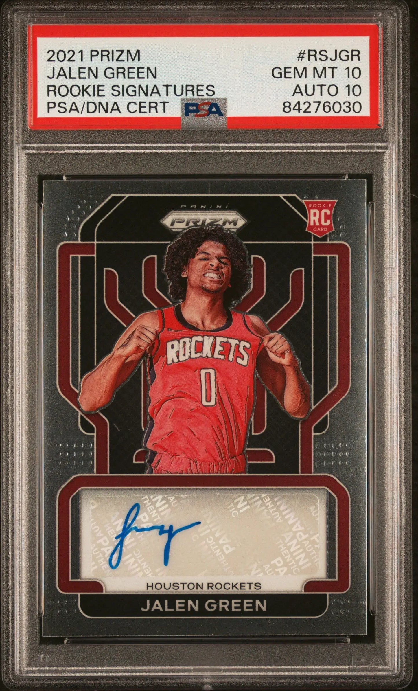 2021 Prizm Jalen Green Rookie Autographs basketball card GEM MT 10 Auto 10