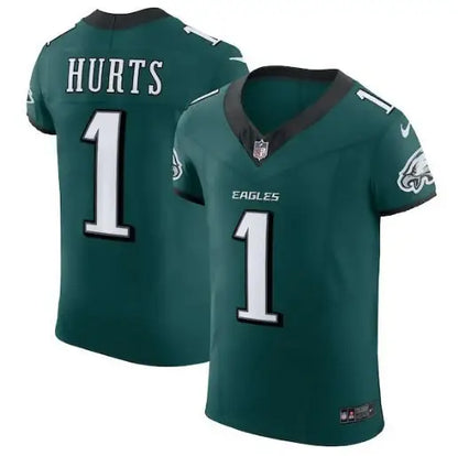 Green Philadelphia Eagles Jalen Hurts Nike Alternate Vapor F.U.S.E. Elite Jersey with HURTS and 1 on back