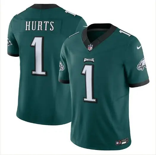 Green Philadelphia Eagles Jalen Hurts Nike Vapor F.U.S.E. Limited Jersey with Hurts 1 back
