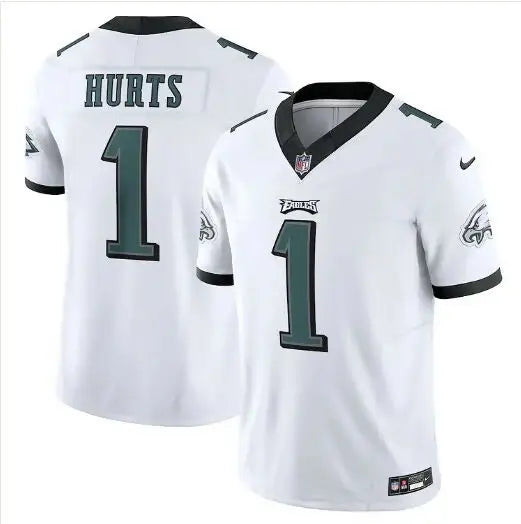 White Philadelphia Eagles Jalen Hurts #1 Nike Vapor F U S E Limited Jersey