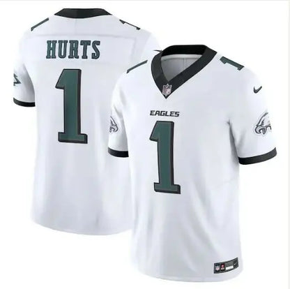 White Philadelphia Eagles Nike Vapor F.U.S.E. jersey with black and green accents
