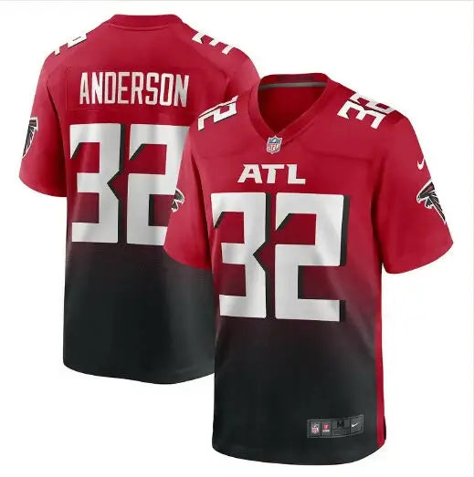 Red and black Jamal Anderson Atlanta Falcons Nike Game Retired Player Jersey