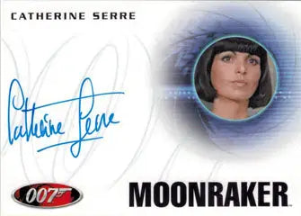 Autographed trading card of Catherine Serre as Labinsky from Moonraker, 007 franchise