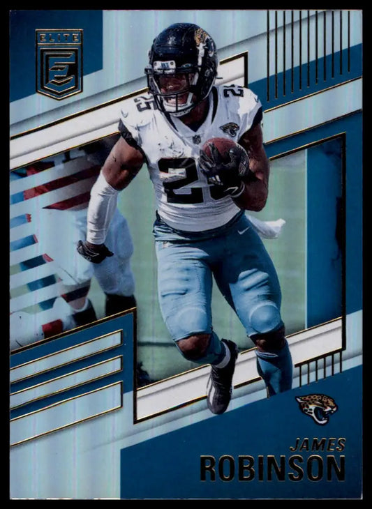 Football trading card of James Robinson from Donruss Elite 2022 Jacksonville Jaguars