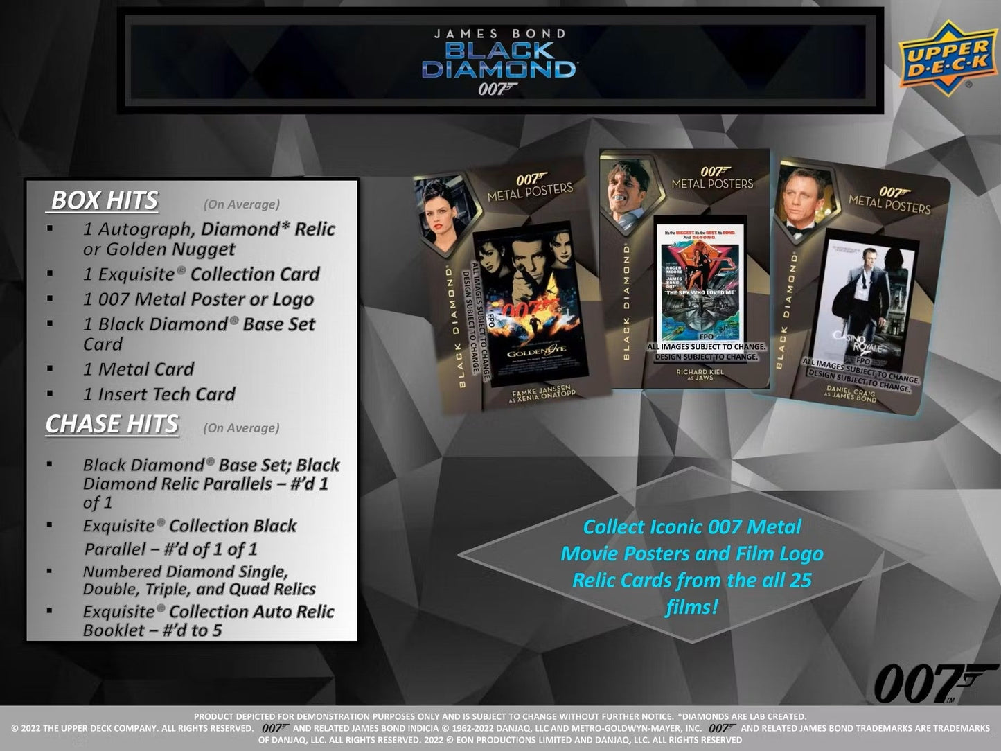 2023 Upper Deck James Bond 007 Black Diamond Trading Cards Hobby Box