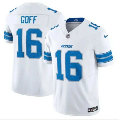 White Jared Goff Detroit Lions #16 Nike Vapor F.U.S.E. Limited Football Jersey