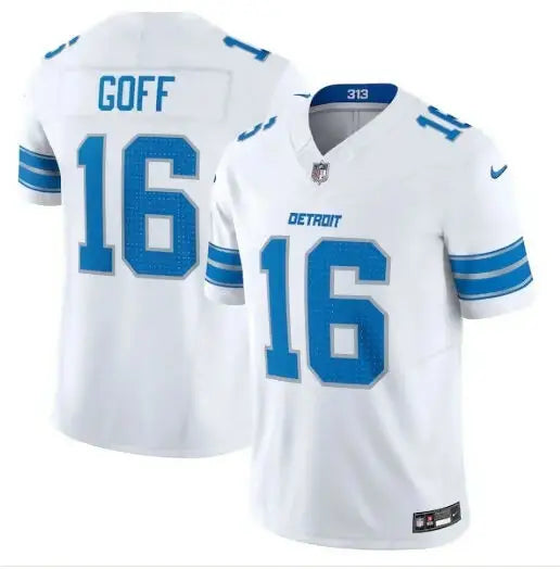 White Jared Goff Detroit Lions #16 Nike Vapor F.U.S.E. Limited Football Jersey