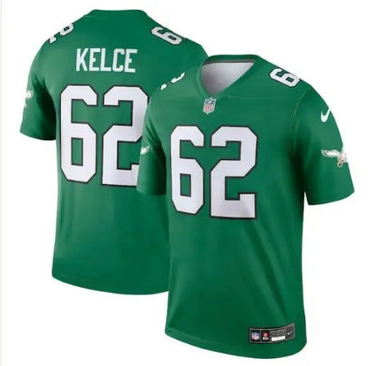 Green Philadelphia Eagles Jason Kelce #62 Nike Alternate Legend Player Jersey