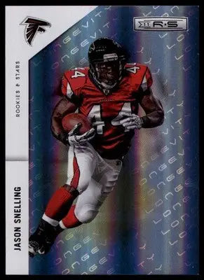 Jason Snelling football card from Panini Rookies Stars Longevity Emerald /25