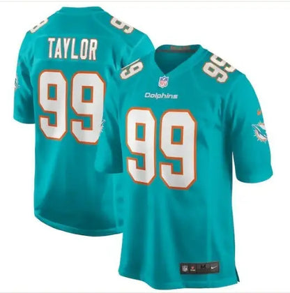 Teal Jason Taylor Miami Dolphins Nike Game Retired Player Jersey with Taylor 99