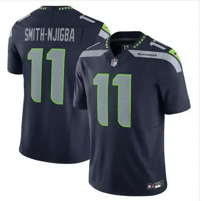 Navy Seattle Seahawks Jaxon Smith-Njigba Nike Vapor F.U.S.E. Limited Jersey with 11 number
