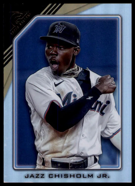 Jazz Chisholm Jr. 2022 Topps Gallery Rainbow Foil baseball card Miami Marlins