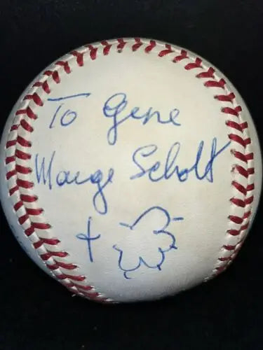 Autographed OAL Baseball signed by Jean Yawkey, Marge Schott, and Fay Vincent