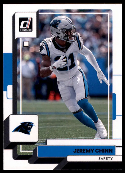 Jeremy Chinn football card from 2022 Donruss featuring Carolina Panthers player