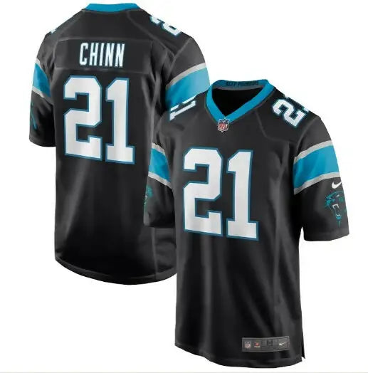 Black Jeremy Chinn Carolina Panthers Nike Game Jersey with #21 football jersey