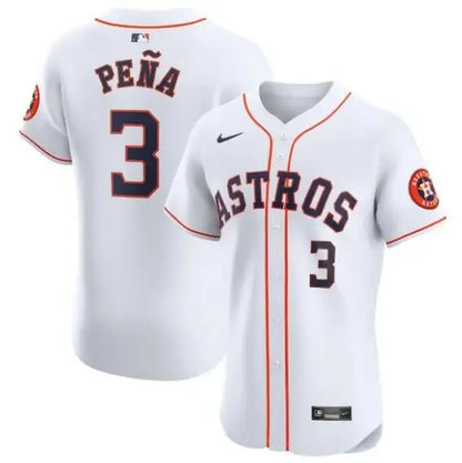 White Houston Astros Jeremy Peña Nike Home Elite Player Baseball Jersey