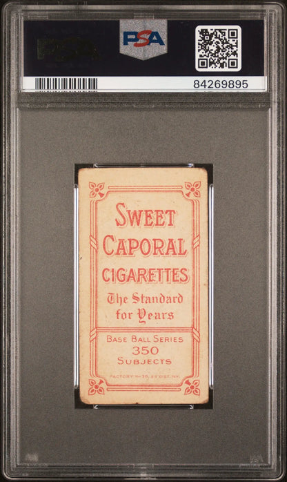 Vintage Jesse Tannehill T206 Sweet Caporal cigarette pack in PSA holder graded Good