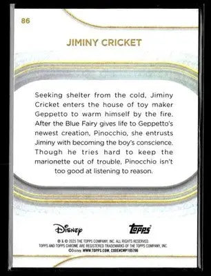 ? Jiminy Cricket — 2025 Topps Chrome Disney #86 ? - Trading Card