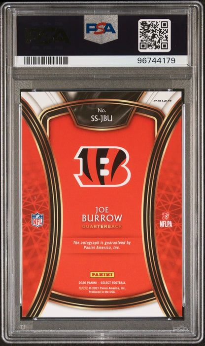 Joe Burrow 2020 Panini Select Signatures Prizm Auto PSA 9 Mint - Singles