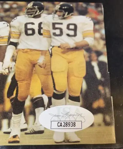 Joe Greene HOF Signed Vintage Magazine Photo for Pittsburgh Steelers Autographed Card